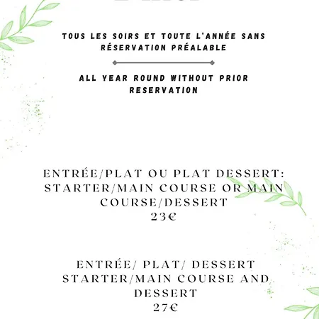 Restaurant La Riviere לינה וארוחת בוקר *